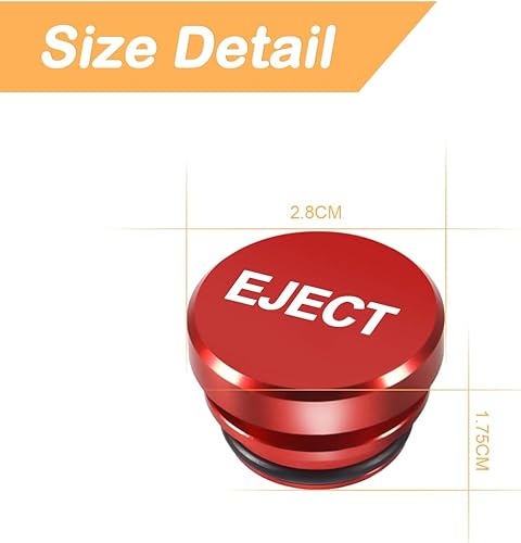 Miniatura 2 de Enchufe a prueba de polvo para encendedor de cigarrillos de automóvil, cubierta de enchufe de aluminio para decoración de botones, accesorios para