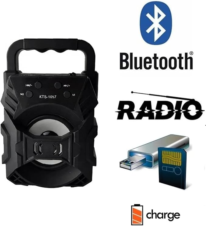 teknosepetim Bluetooth Speaker Led Illuminated Fm Radio Wireless Speaker Usb Flash-memory Card Entry Sound Bomb 1057, Teknosepetim