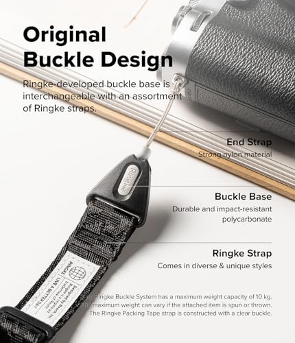 Image of Ringke Shoulder Strap [Dual-Ended Design] Adjustable Crossbody Strap, Anti-Theft Neck Lanyard for iPhone /Galaxy /Pixel Phone Cases, Cameras, etc