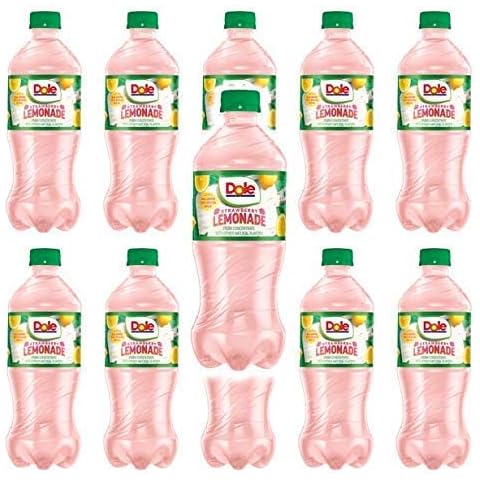 Dole Strawberry Lemonade 20 oz Soda Bottles (Pack of 12, Total of 240 FL OZ) Cover