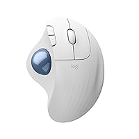 Logitech ERGO M575S ratón con trackball inalámbrico, ratón ergonómico inalámbrico