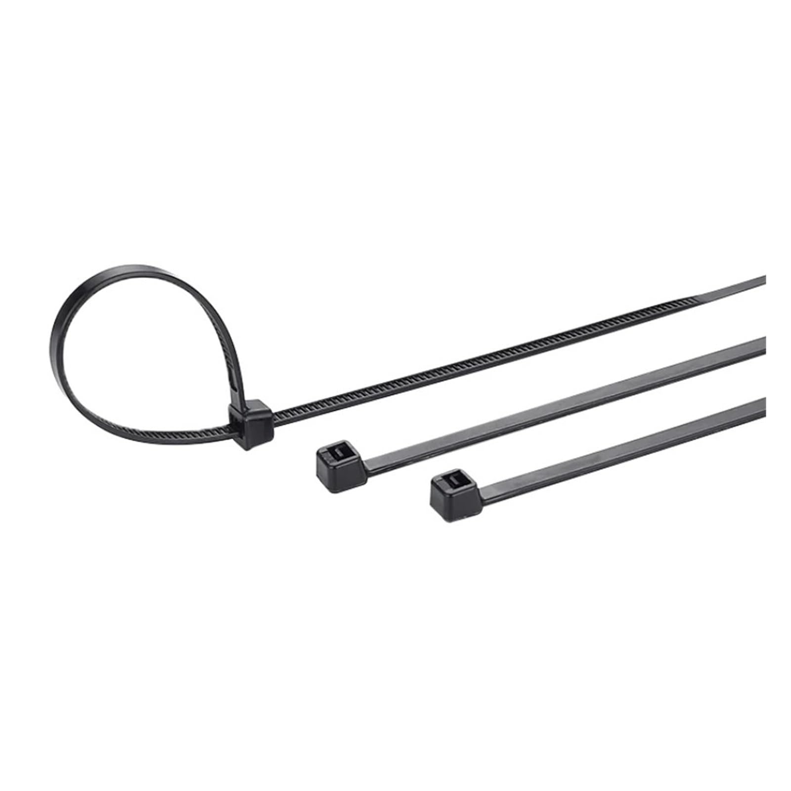 Bridas para cables autoblocantes, Brida for cables de anclaje plástico 100 piezas con hebilla nailon autoblocante for fijar el cable en Color blanco y negro(White,5X550mm)