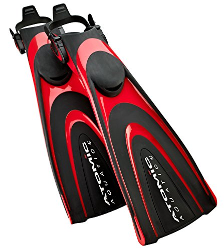 Atomic Aquatics Blade Fin for Scuba Diving and Snorkeling Fin, Large, Red
