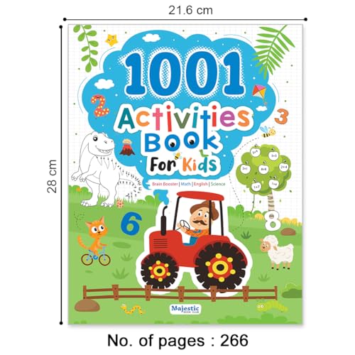 Image of 1001 Activity Book for Children Age 5+ | Comprehensive Collection of Brain-boosting Activities | English, Science, Maths & Brain-Booster Activities ... | Educational and Fun | The Book Tree Books