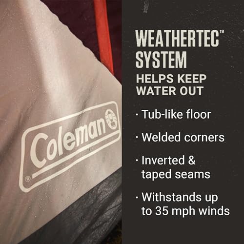Coleman Skylodge Carpa Instantánea para 4 Personas con Lluvia, Hecha de Materiales Libres de PFAS miniatura 3
