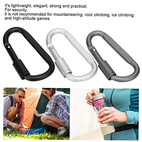 Funchic Premium Heavy-Duty Carabiner Clip: Quick-Release Buckle For Climbing Gear & Outdoor Sports Accessories - Aluminum Alloy Keychain Carabiner Camping Equipment Essential #TOP6