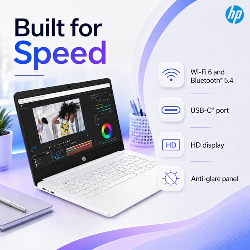 Image of HP 15.6 inch Laptop with Microsoft 365-1.1TB Storage - 8GB Memory - Intel Inside | Anti-Glare Display, 128GB SSD and 1TB Cloud Storage, 4-Cores CPU, Fast Charge and 12hrs Battery, no Mouse