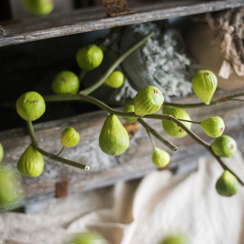 Rustic Reach Artificial Fig Fruit Stem 30" Tall Green/Three Stems