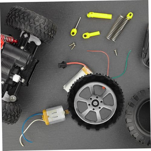 Garneck 30 Stück Miniatur Reifen Für Spielzeugautos – Gummireifen Mit Achse Für LKW Modelle Und RC Fahrzeuge - Ideal Für DIY Bastelprojekte Und Modellbau - Durchmesser 42mm