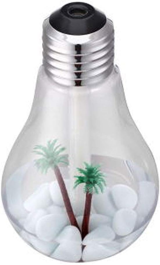 Colorful Light Bulb Creative Air Humidifier Ultrasonic Aroma Humidifier Home USB Mini Rehydration Meter
