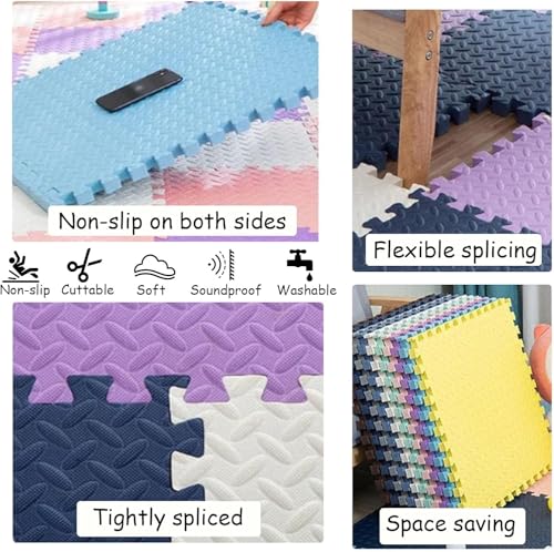 Suelo de espuma EVA protector contra golpes para juegos de bebés en casa 6