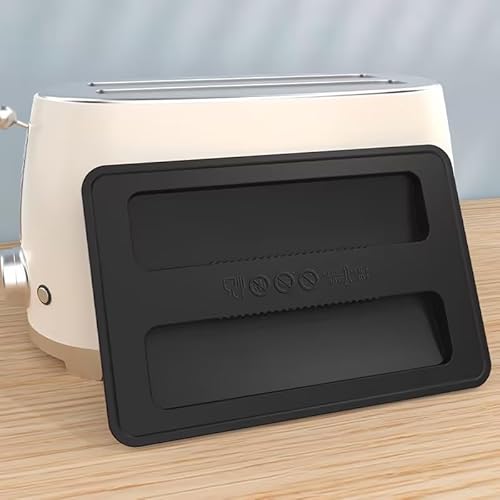 image for WLngtv Black Toaster Appliance Top Cover, Silicone Lid Toaster , Bread