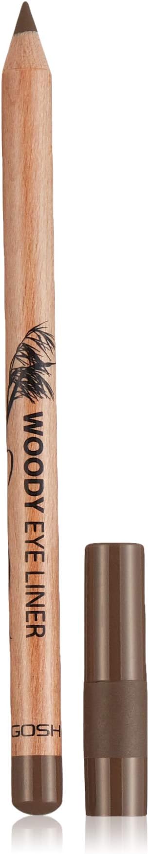 GOSH - WOODY EYE LINER - Waterproof eye pencil - 003 TEAK