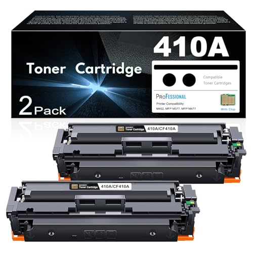 Image of 410A Toner Cartridges 2 Black CF410A M477fnw M477fdw M452dn M452nw