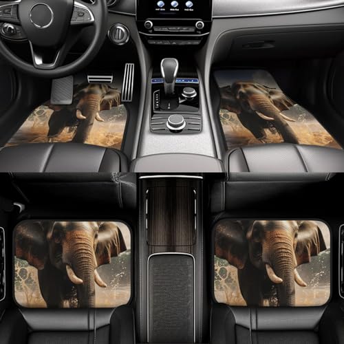 Tapis de sol de voiture anti-salissure lot de 4 universels solides