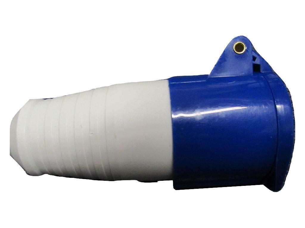 Secure Fix Direct Men's Blue 16A 3 Pin Socket - 220V To 250V Camping Caravan Industrial Power
