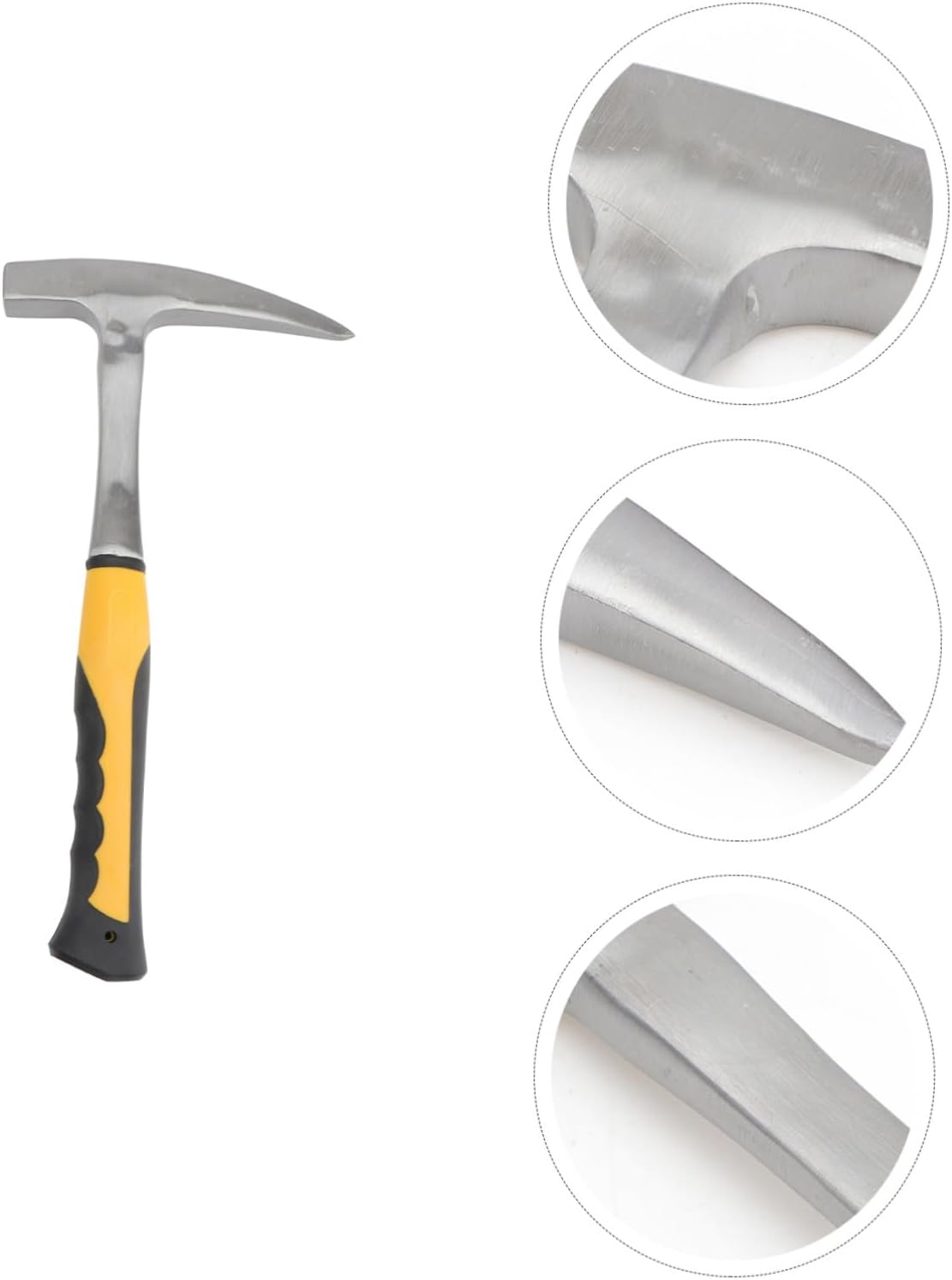 Gadpiparty Rock Hammer Masonry Tool Geology Exploration Hammer Pointed Tip Carbon Steel Mining Large