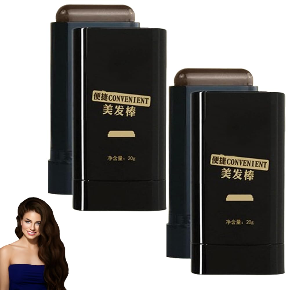 Hair Dye Comb - Waterproof and Sweat-Proof hair dye Stick, 2 in 1 Hair Color stick,Portable Hair Dye Comb for Gray Hair Coverage Touch Up, White Hair