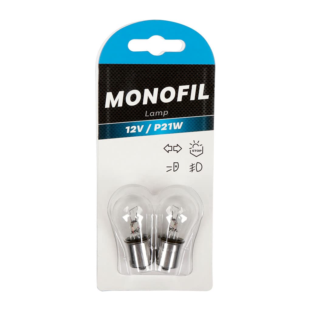 Image secondaire de Lot de 2 Ampoules Monofil 12V P21W BA 15s pour Véhicules - TURBOCAR
