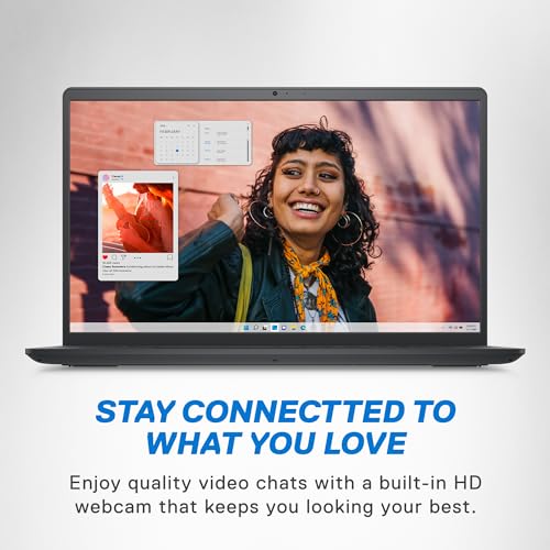 Image of Dell Inspiron 3530 Laptop - 15.6-inch FHD (1920 x 1080) Touchscreen Display, Intel Core i5-1335U, 16GB DDR4 RAM, 512GB SSD, Intel Iris Xe Graphics, Windows 11 Home - Carbon Black