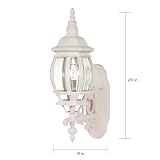 Nuvo Lighting 60/885 Traditional One Light Outdoor Wall Mount from Central Park collection in White finish – view 3