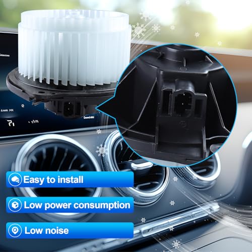 Image of AC Heater Blower Motor Assembly, Blower Motor with Fan Fit for 05-09 Buick Lacrosse, 04-15 Chevy Impala, 04-07 Chevy Monte Carlo, 04-08 Pontiac Grand Prix, 700107 15-80463 1580463 PM9237
