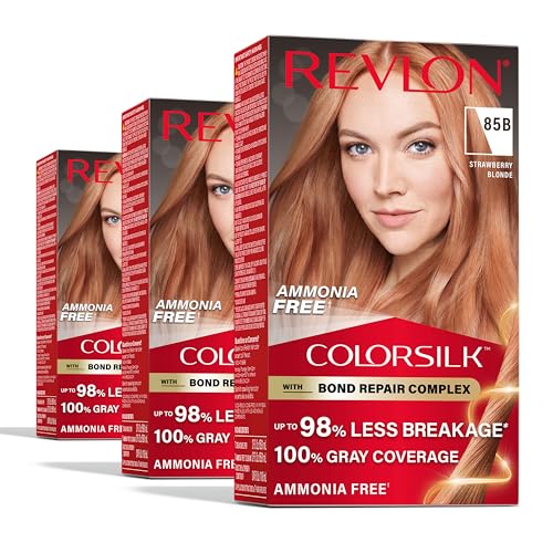 Revlon ColorSilk Bond Repair Blonde Hair Dye 85B (Pack of 3)