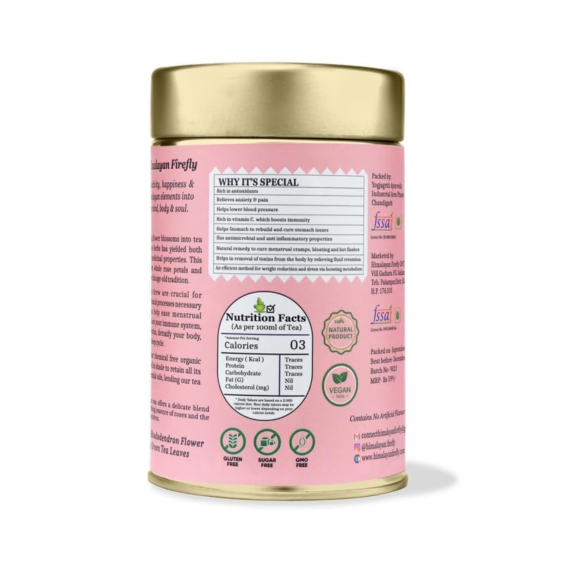 Image of Himalayan Firefly Combo Blue Pea And Saffron Tea | Organic Herbal Caffeine Free Floral Blend | Whole Dried Flowers Mix For Daily Beverage | Natural Wellness Infusion | Pack Of 2-100g