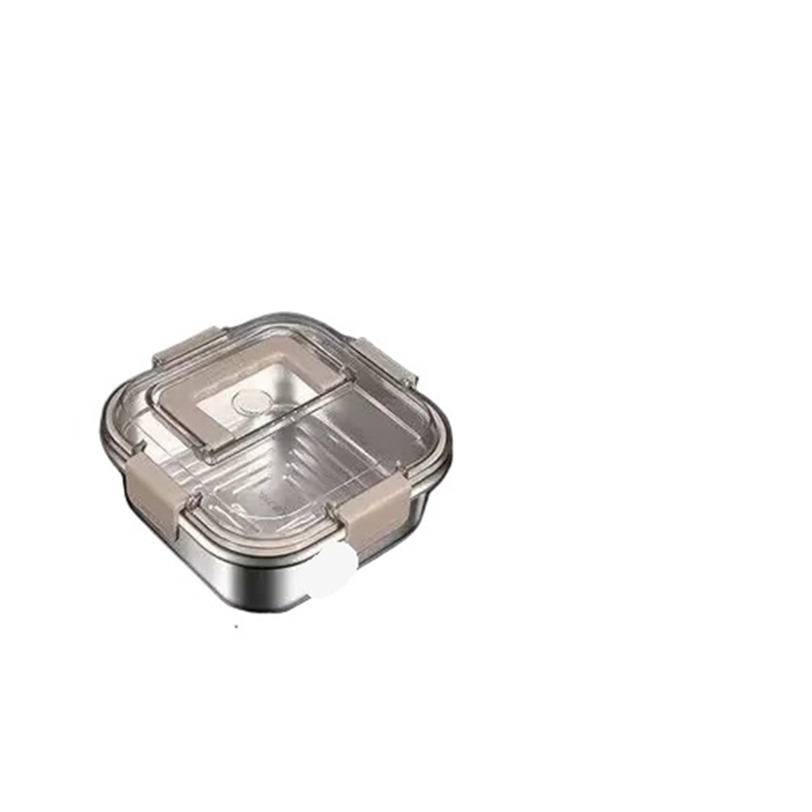 Recipiente de alimentos de acero inoxidable Fiambrera de acero inoxidable for conservar la frescura en el refrigerador, sellada, ideal for guardar frutas, pícnics y comida for llevar(3800ml)