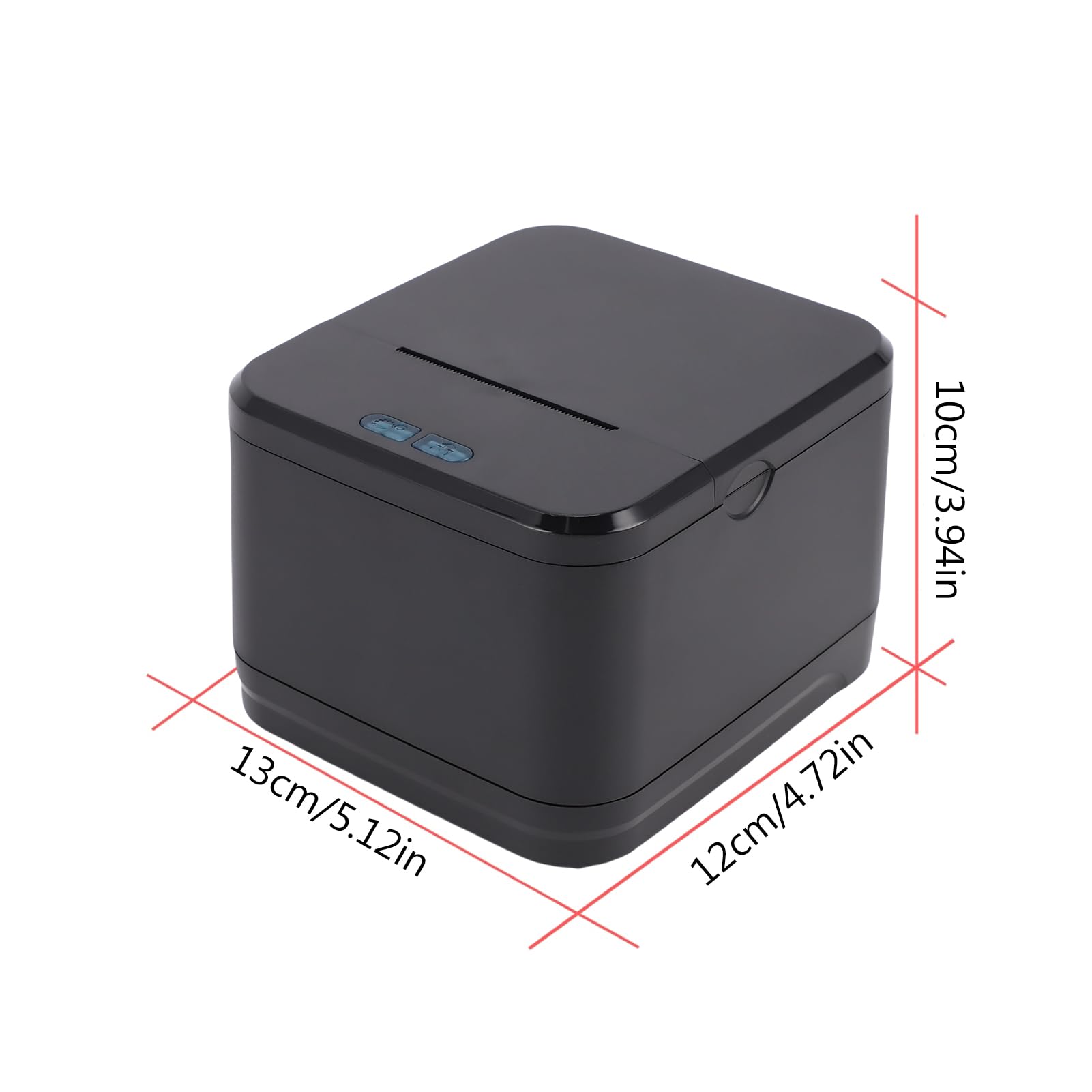Bisofice Bondrucker Bluetooth 58mm, BT+USB+LAN, Belegdrucker Thermodrucker, Kompatibel mit Android/Windows für Restaurantverkauf Einzelhandel