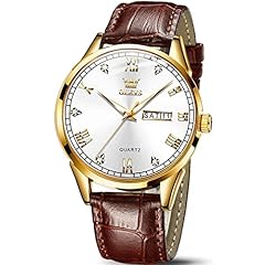 brown leather rose case white dial 6896