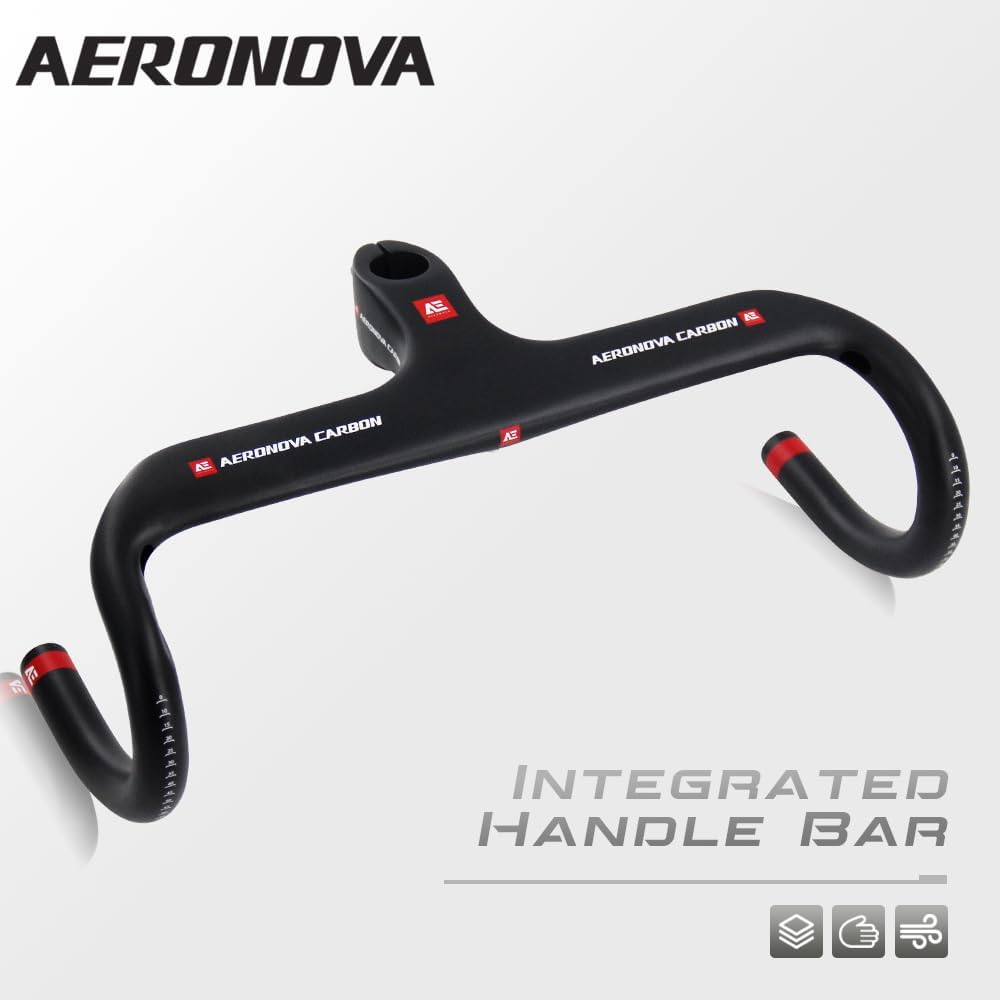 integrated handlebar Road Bike Handlebars Carbon Aero Handlebar Bicycle Drop bars UD Matte 28.6 short reach handlebars 400 * 90mm carbon handlebars road bike