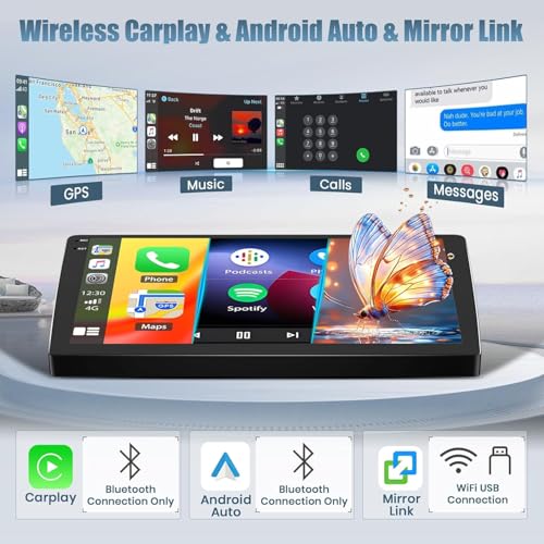 10 cali Double Din Car Stereo do Skoda Octavia II 2004-2013, 2 + 64 G Android 14 ekran dotykowy Car Display Car Stereo z ekranem Bluetooth GPS, nawigacja WiFi Backup Camera Mirror Link DSP FM/RDS SWC