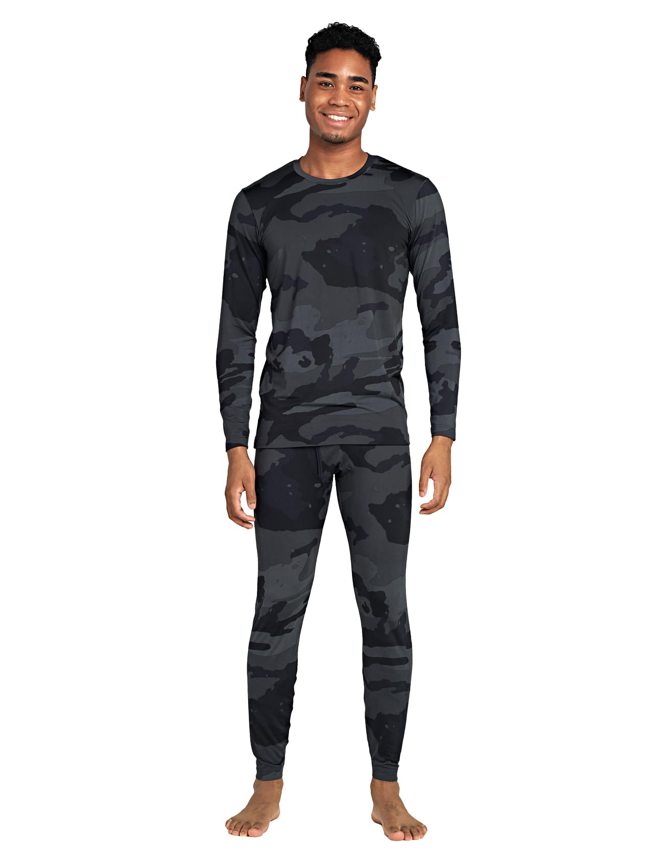 LAPASA Completo Termico Uomo in Pile Calzamaglie Termica & Maglie Termiche Set Sport Invernali Sci Snowboard Sport Running Trekking Caldo/più Caldo/Extra-Caldo М11