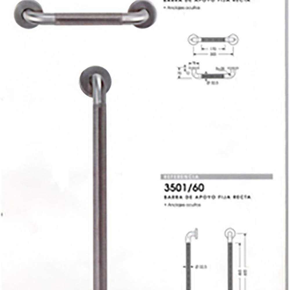 3501/60 - Asidero baño antides. 60cm recto in. inox ocariz