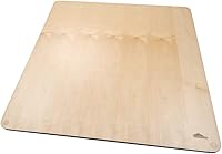 Vista 3 de Templeton - Tablero de ajedrez con esquinas redondeadas con incrustaciones de madera de padauk, extra grande, 19 x 19 pulgadas, solo tablero