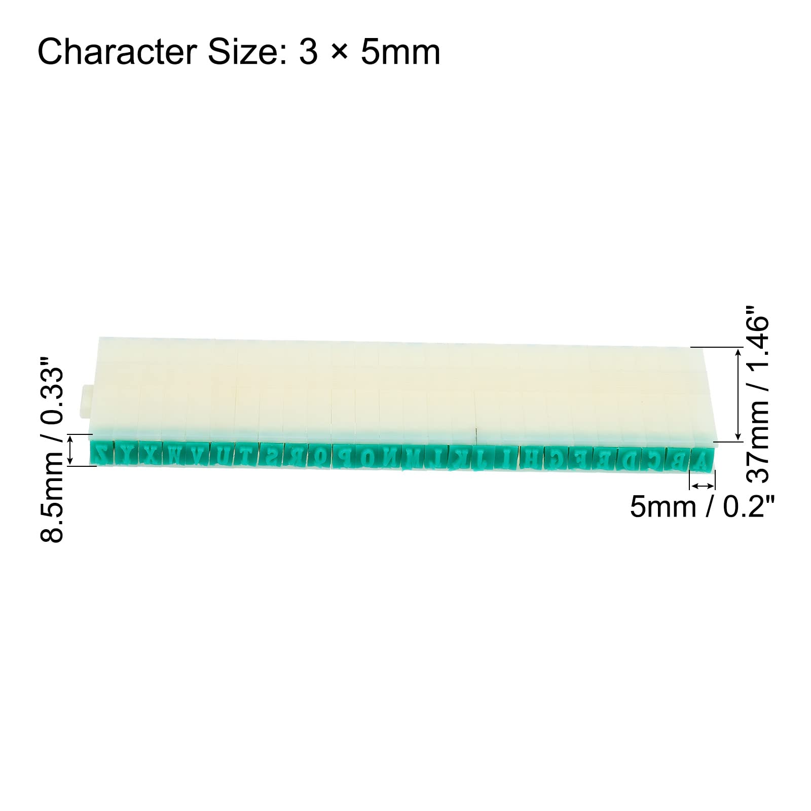 PATIKIL Detachable Number Letter Stamp - Image 2