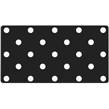 Polka Dot Black and White Simple Pattern Extra Large Rubber Mouse Pad 15.8x29.5 Inches,Mousepad Keyboard with Non-Slip Waterproof Stitched Edges for Office Gaming Study Desktop Laptop PC