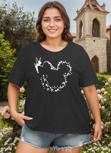 Plus Size Magical Shirts Women Magic Kingdom T Shirts Graphic Tee Cute Holiday Shirt Family Vacation Tops2