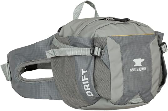 Mountainsmith Drift Hiking Fanny Pack, Moon Mist Grey, One Size | Waist Bag For Hiking, Travel, Biking, Running