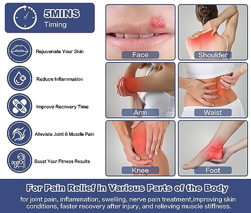 Infrared Red Light Therapy Device for Joints & Muscles Pain Relief, 460:630:660:850:900nm Cold Sore Canker Fever Treat, Portable Near Infrared Wand for Face & Body Mouth Nose Effective 2 in 1 Modes