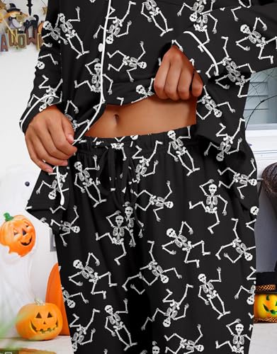 Image of RAISEVERN Couple Christmas Matching Pajamas Long Sleeve Pjs Set Sleepwear