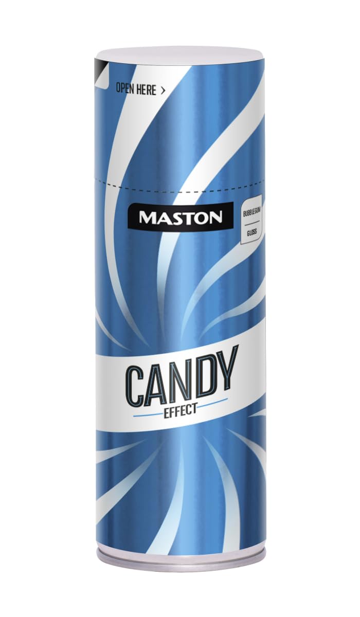 Maston Spray Paint Candy Effect Gloss Bubblegum Blue 400ml