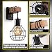 Glighone Wandleuchte Innen Vintage Dimmbar Wandlampe mit Schalter Schwarz Industrial Wandlampe Retro aus Metall und Holz E27 für Treppenhaus Flur Cafe Bar Restaurant Wohnzimmer (Ohne Leuchtmittel)