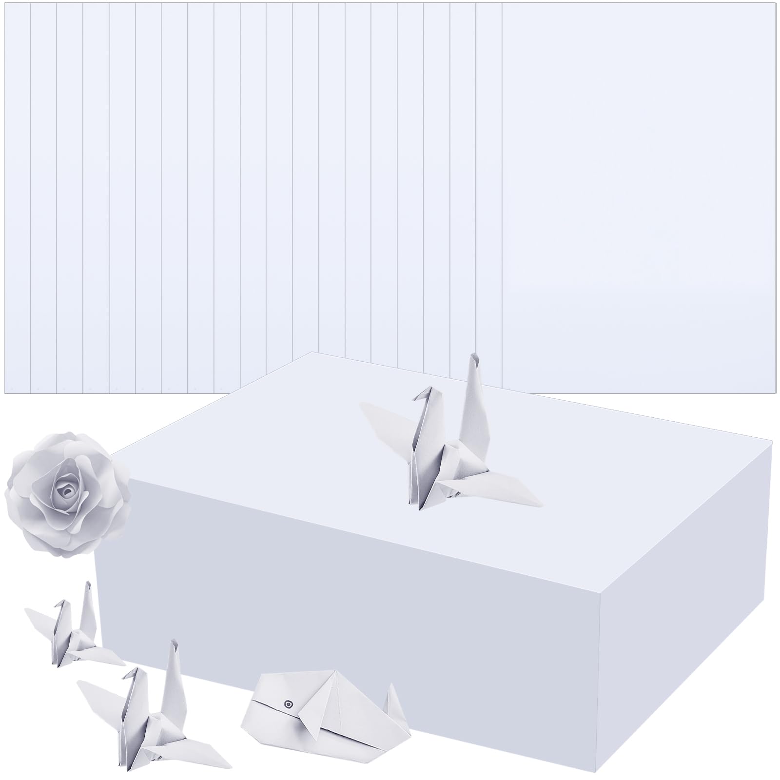Henoyso 500 Sheets Construction Paper Bulk, 9 x 12 Inches, White