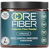 Prebiotic Fiber Supplement for Women & Men – 6g Prebiotic Fiber Powder – Daily Blend for Gut Health, Bloating, Regular Digestion & Energy – Soluble & Insoluble, Sugar Free, Unflavored, 30 Servings