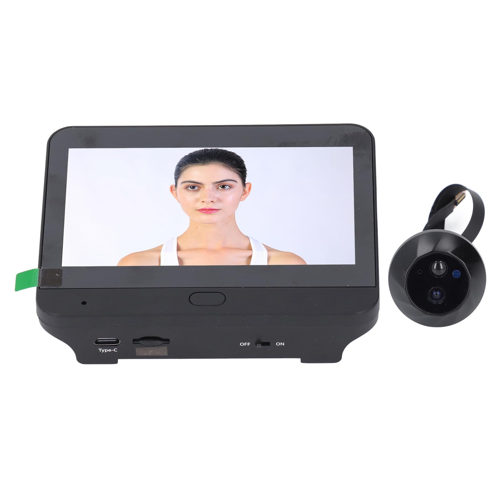 FTVOGUE Citofonico per Campanello Video Wireless, Videocamera per Campanello Intelligente 1080P con Rilevamento del Movimento PIR, Visione Notturna per Casa o Appartamento