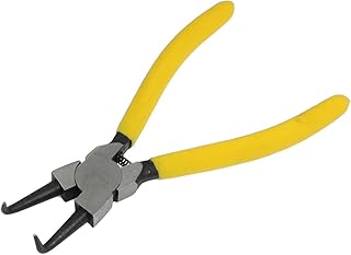Aexit 90 Degree Pliers Tip Yellow Grips Internal Bent Circlip Snap-Ring Pliers Plier 7