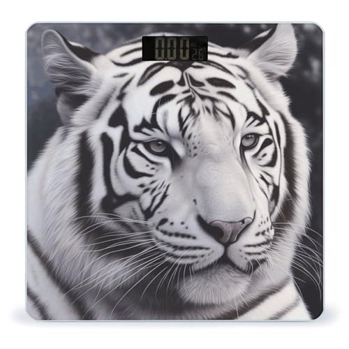 Báscula digital de baño White Tiger alta precisión miniatura 1