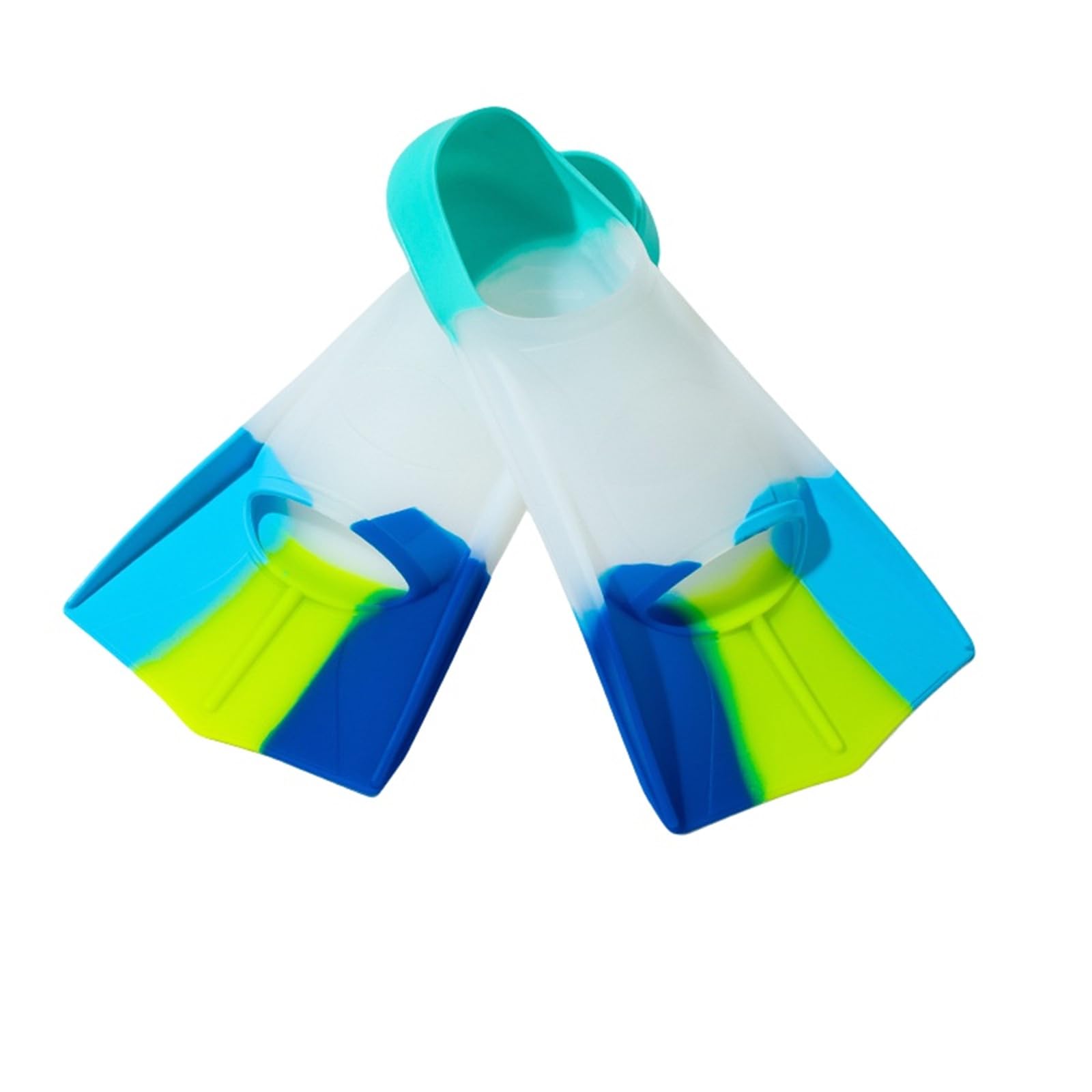 Swimming Fins, Training Fitness Diving Fins, Adjustable Lightweight Silicone Fins|All Seasons Adults & Kids Men Women|Suitable for Men and Women|Sizes 30-47 EU (Green,XS(33-35 EU))